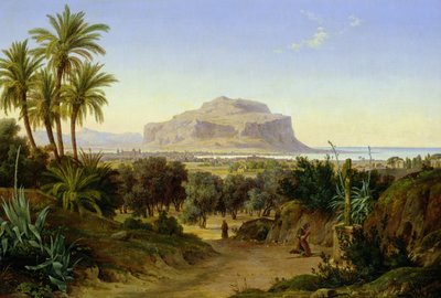 Blick auf Palermo mit Monte Pellegrino von August Ahlborn